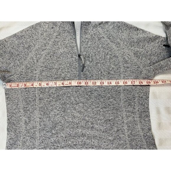 Eddie Bauer Women’s 1/4 Zip Pullover Sweater Fleece Sz M Gray EUC - Picture 7 of 16